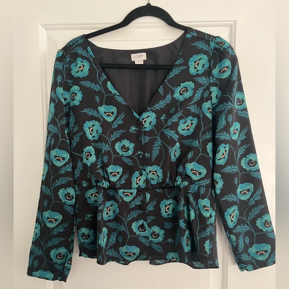 Floral Peplum Top - Picture 1 of 3